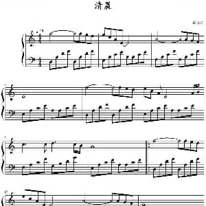 清晨 钢琴谱 班得瑞