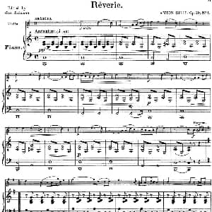 小提琴谱 | 25首小提琴曲合集 Reverie. ANTON GILIS. Op.50 No.1 小提琴 钢琴伴奏 BENONI LAGYE