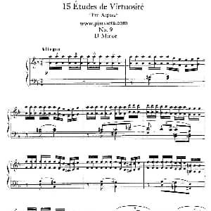 15 Etudes de Vortuosite Op.72 钢琴谱 莫里兹 莫什科夫斯基
