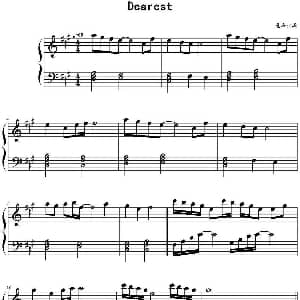 Dearest 钢琴谱