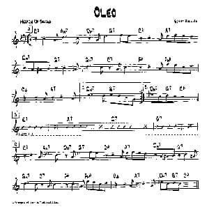 OLEO 降B爵士乐谱