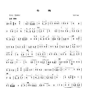 二胡谱 | 冬梅 马洪才