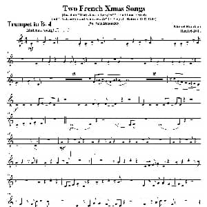 Two French Xmas Songs 第四小号分谱
