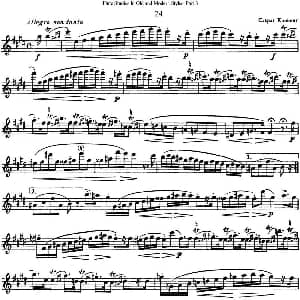 长笛曲谱 | 斯勒新老风格长笛练习重奏曲 第三部分 NO.24 NO.25 Siegfried Thiele S. 斯勒