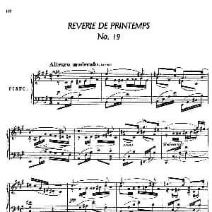 24 Characteristic Pieces Op.36 钢琴谱 安东 斯捷潘诺维奇 阿连斯基