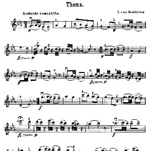 小提琴谱 | Thema.