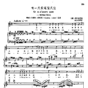 40有一天我遥望天空 意大利 _外国歌谱_词曲: 乔尔达塔