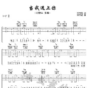 当我遇上你 吉他谱 刘德华 刘德华 陈德建
