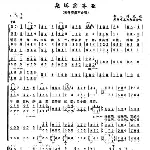 {意 桑塔露齐亚_外国歌谱