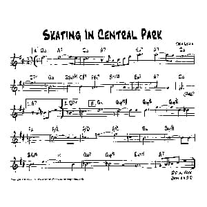 SKATING IN CENTRAL PARK 降B爵士乐谱