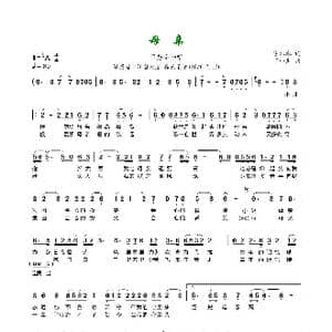 母亲_歌曲简谱_词曲:陈木木 丁小里