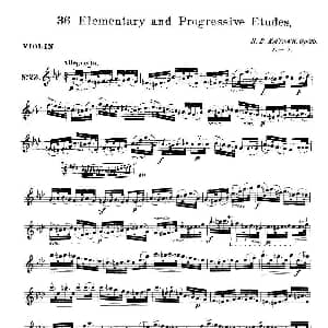 小提琴谱 | 开塞 KAYSER 36首小提琴练习曲之23