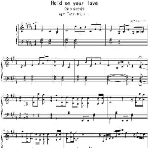 Hold on your love 钢琴谱