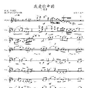 我爱你中国_歌谱投稿_词曲:瞿,琮 郑秋枫