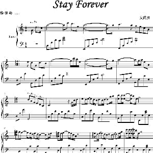 Stay Forever 钢琴谱