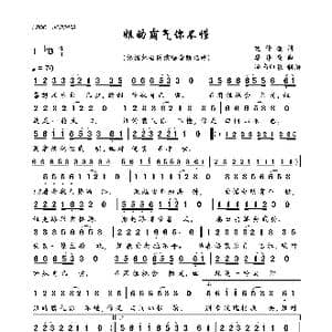 姐的霸气你不懂_歌曲简谱_词曲:范修奎 廖伟鉴