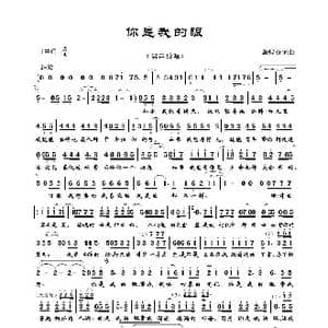 你是我的眼_歌谱投稿_词曲:萧煌奇 萧煌奇