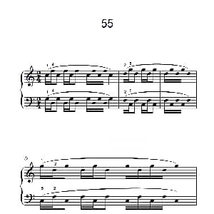 颤音练习 55 钢琴谱
