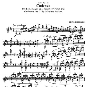 小提琴谱 | cadenza