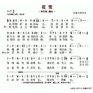 夜莺_歌谱投稿