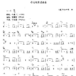 电子琴谱 | 布拉姆斯圆舞曲 德 布拉姆斯