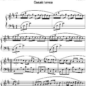 Casablanca 钢琴谱