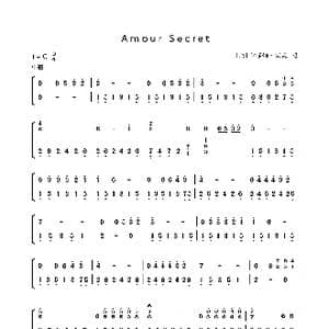 Amour Secret_歌曲简谱