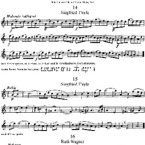 长笛曲谱 | 斯勒新老风格长笛练习重奏曲 第一部分 NO.14 NO.16 Siegfried Thiele S. 斯勒