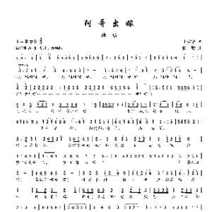 阿哥出嫁_歌谱投稿_词曲:丁荣华 楼勤