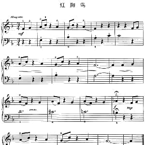红胸鸟 钢琴谱
