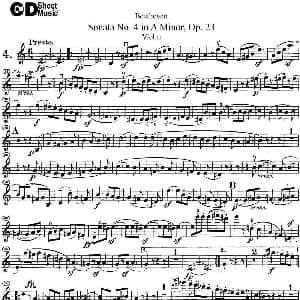 小提琴谱 | Violin Sonata No.4 in A Minor Op.23
