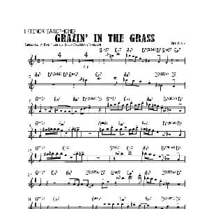 萨克斯谱 | GrazinIn The Grass 次中音萨克斯