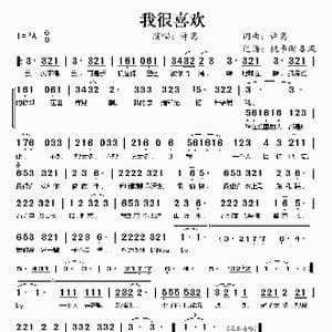 我很喜欢_歌谱投稿_词曲:许嵩 许嵩