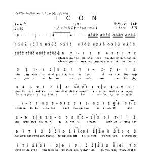英 ICON_歌曲简谱_词曲:泽野弘之 泽野弘之