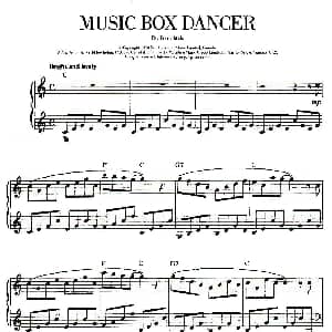 100首欧美流行歌曲钢琴独奏 MUSIC BOX DANCHR 钢琴谱