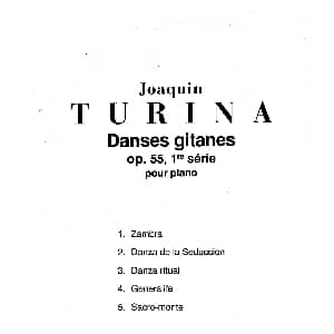 Danzas Gitanas Op.55 钢琴谱 华金 图里纳