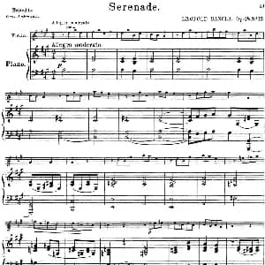 小提琴谱 | 25首小提琴曲合集 Serenade. LEOPOLD DANCLA. Op.48 No.13 小提琴 钢琴伴奏 BENONI LAGYE