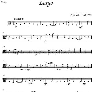Largo 中提琴分谱 G.Handel