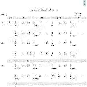 The First Snowflakes初雪_歌曲简谱_词曲: 班得瑞