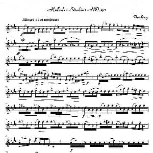 萨克斯谱 | 四十八首旋律练习曲之三十