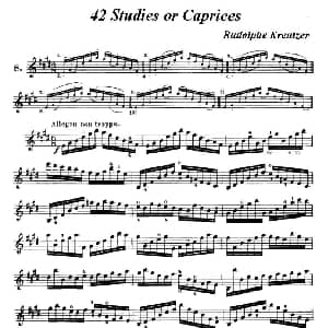 小提琴谱 | 42首练习曲或隨想曲之八 克莱采尔