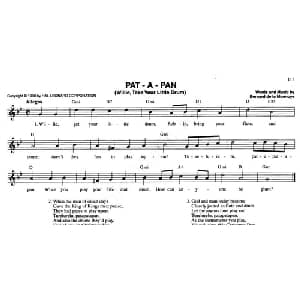 PAT A PAN_外国歌谱