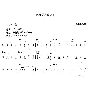 电子琴谱 | 你的窗户暗无光