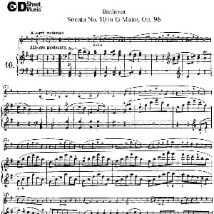 小提琴谱 | Violin Sonata No.10 in G Major Op.96 小提琴 钢琴伴奏