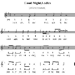 Good night,ladies_外国歌谱