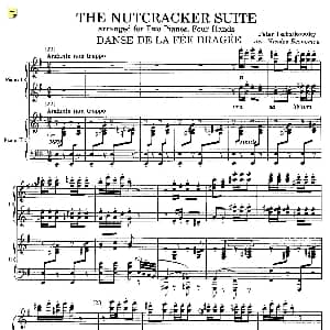 Nutcracker Op.71 芭蕾舞剧 胡桃夹子 钢琴谱 彼得 伊利奇 柴可夫斯基