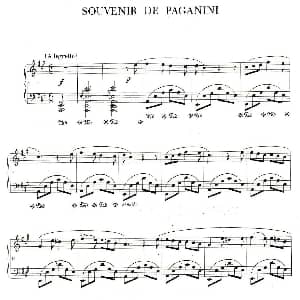 Souvenir de Paganini 钢琴谱 肖邦 chopin