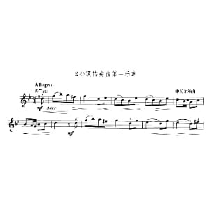 小提琴谱 | g小调协奏曲第一乐章 维瓦尔第