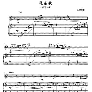 小提琴谱 | 送亲歌 小提琴独奏 钢琴伴奏 高婀娜