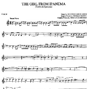 小提琴谱 | THE GIRL FROM LPANEMA
